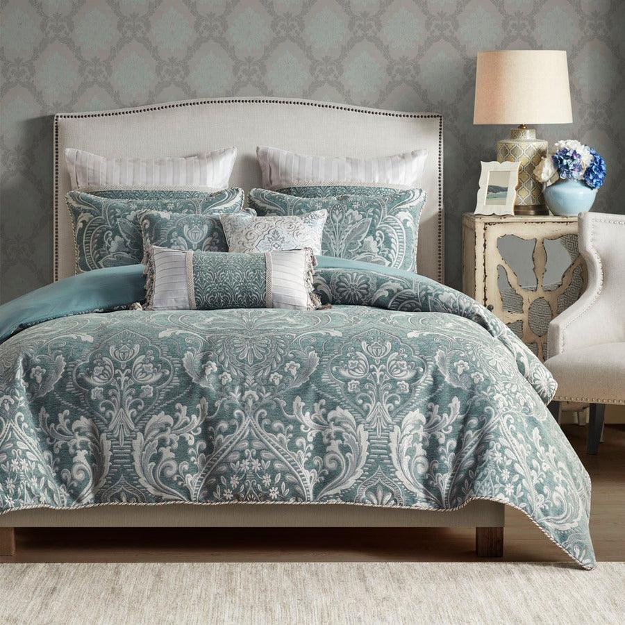 Slate deals blue comforter