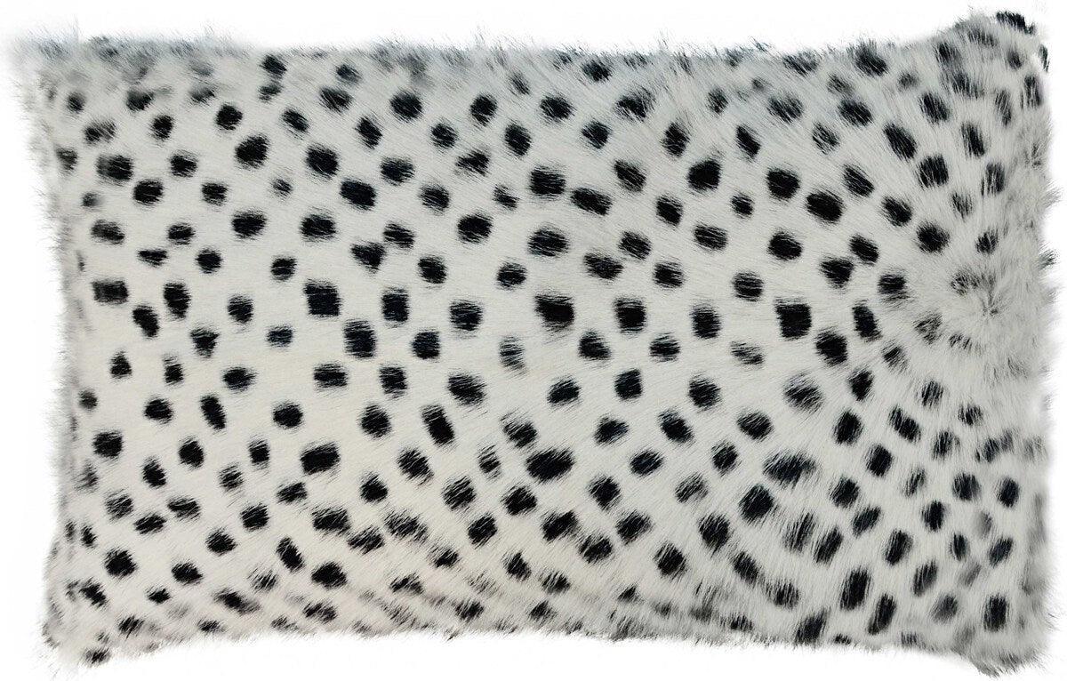 Black and on sale white leopard pillow