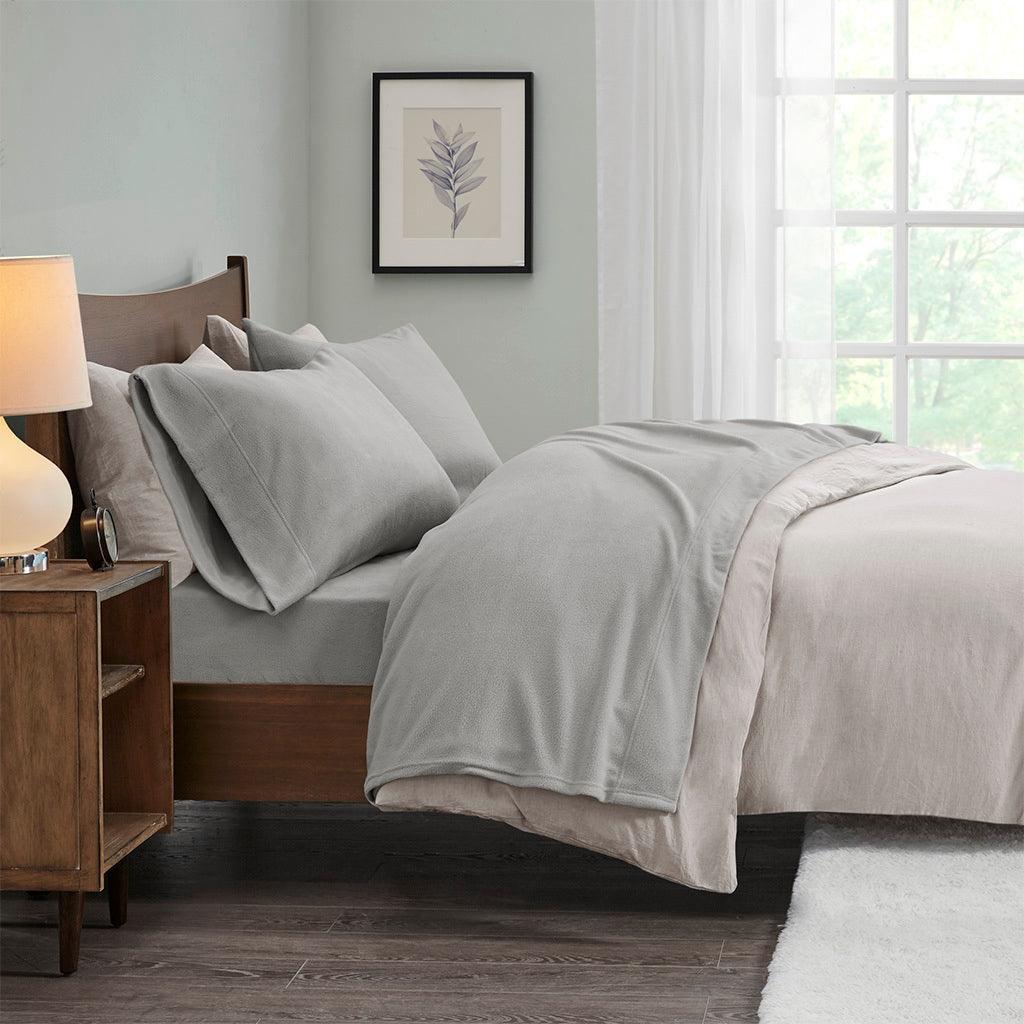 Grey best sale fleece sheets