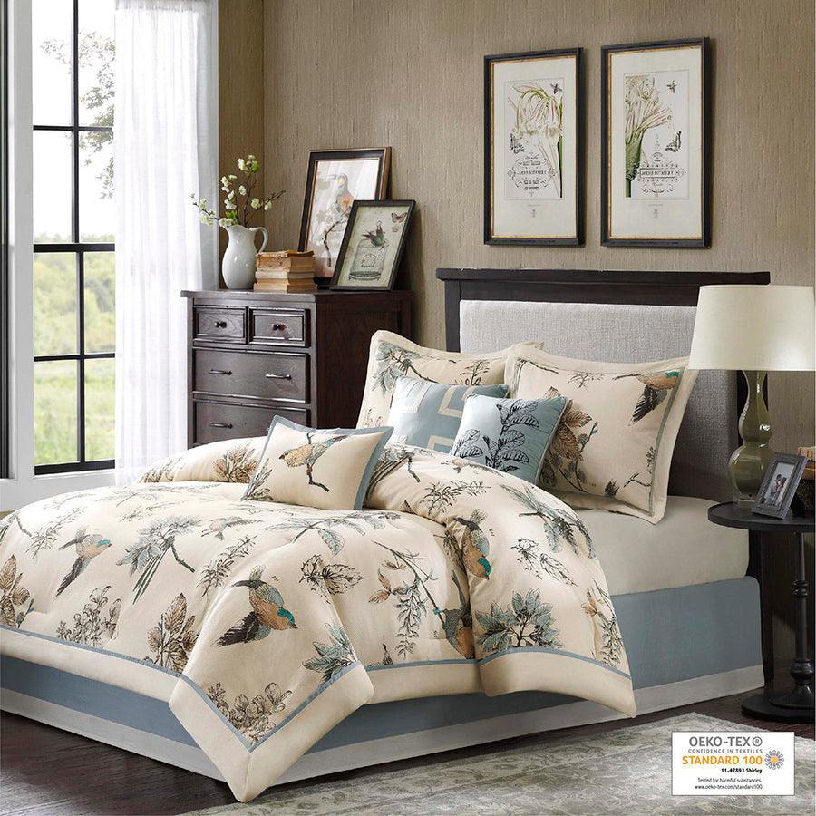 7PC Comforter Set Queen Bed in Solid Color - China Queen Comforter Set and  Sage Green Comforter price