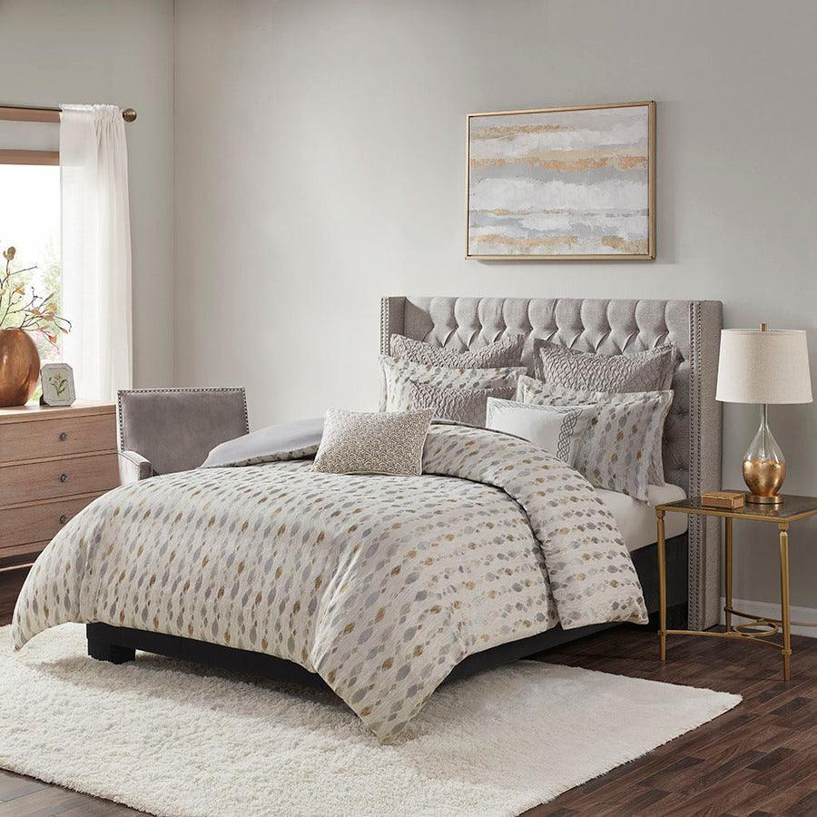 Shop Sanctuary Farm House Comforter | & Taupe Comforters | | Gold Blankets CasaOne Set