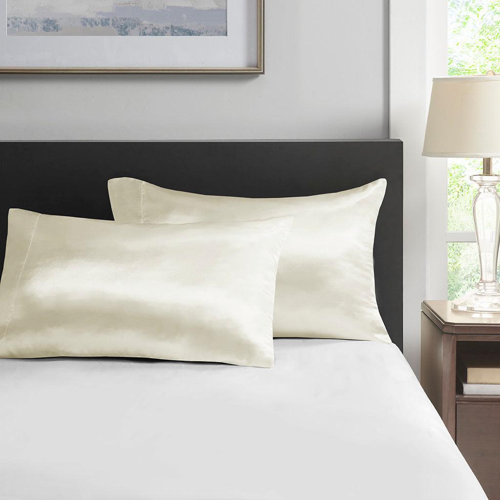 Sleepy Silk  King Silk Pillowcase - Ivory White