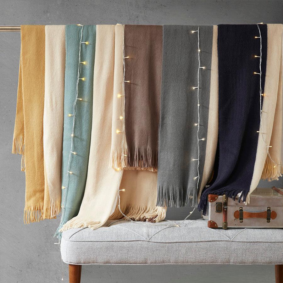 Gold discount cashmere throw