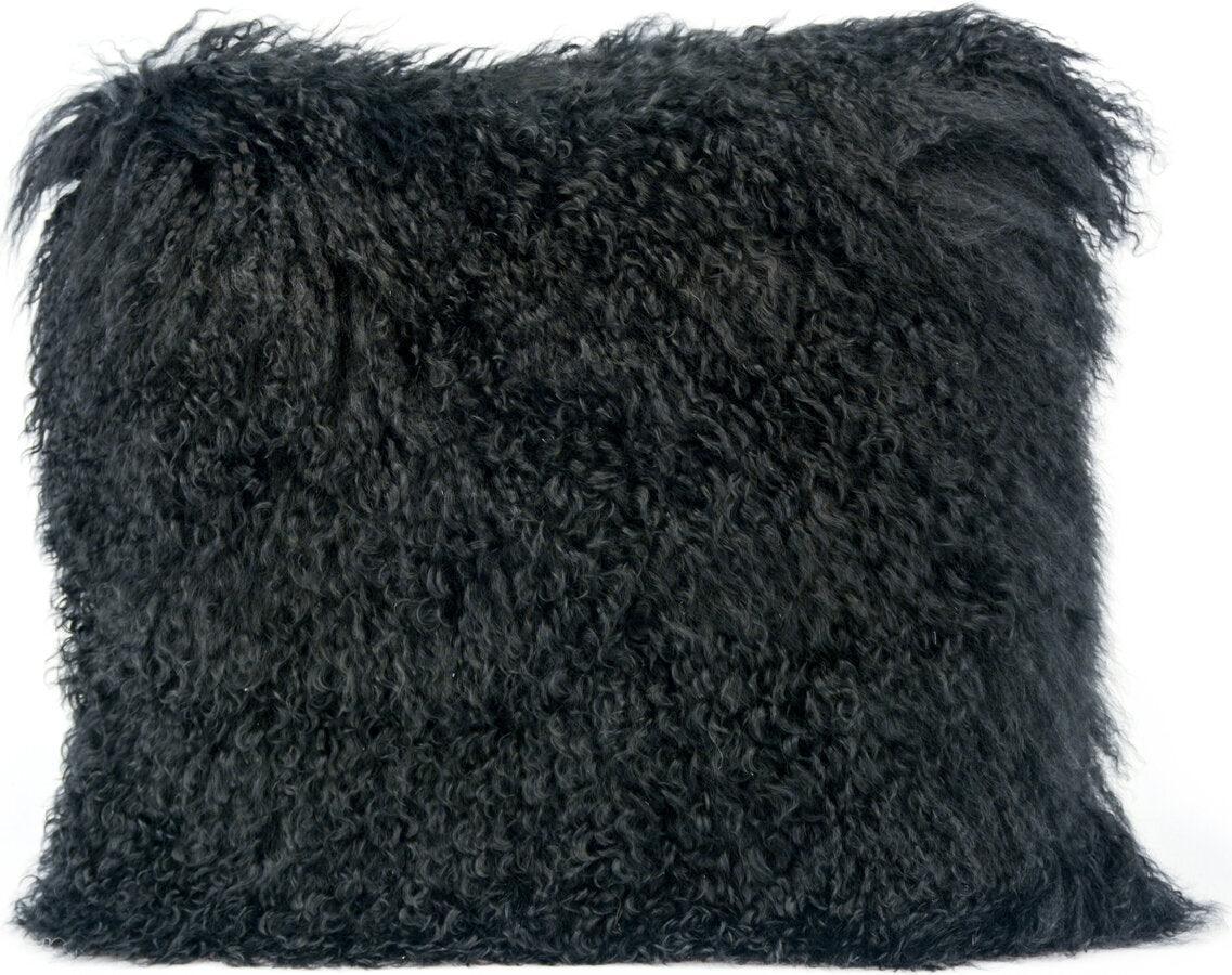 Shop Tibetan Sheep Black Large Pillow Black Pillows Throws