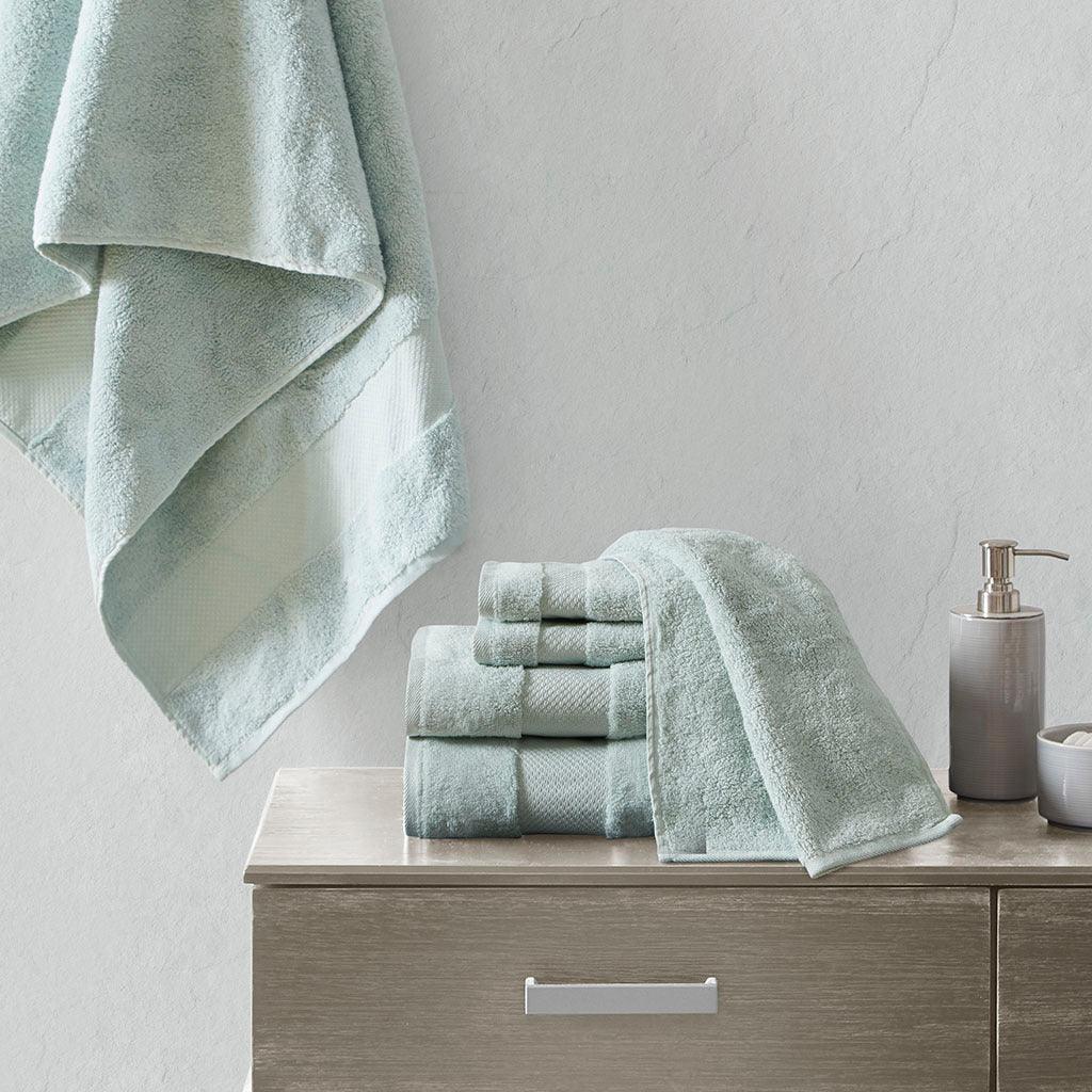 American Soft Linen Bath Towels 100% Turkish Cotton 4 Piece Luxury Bath  Towel Sets for Bathroom - Sage Green
