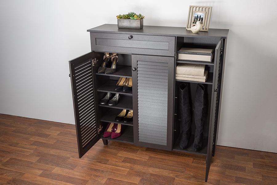 Pocillo Wood Shoe Storage Cabinet