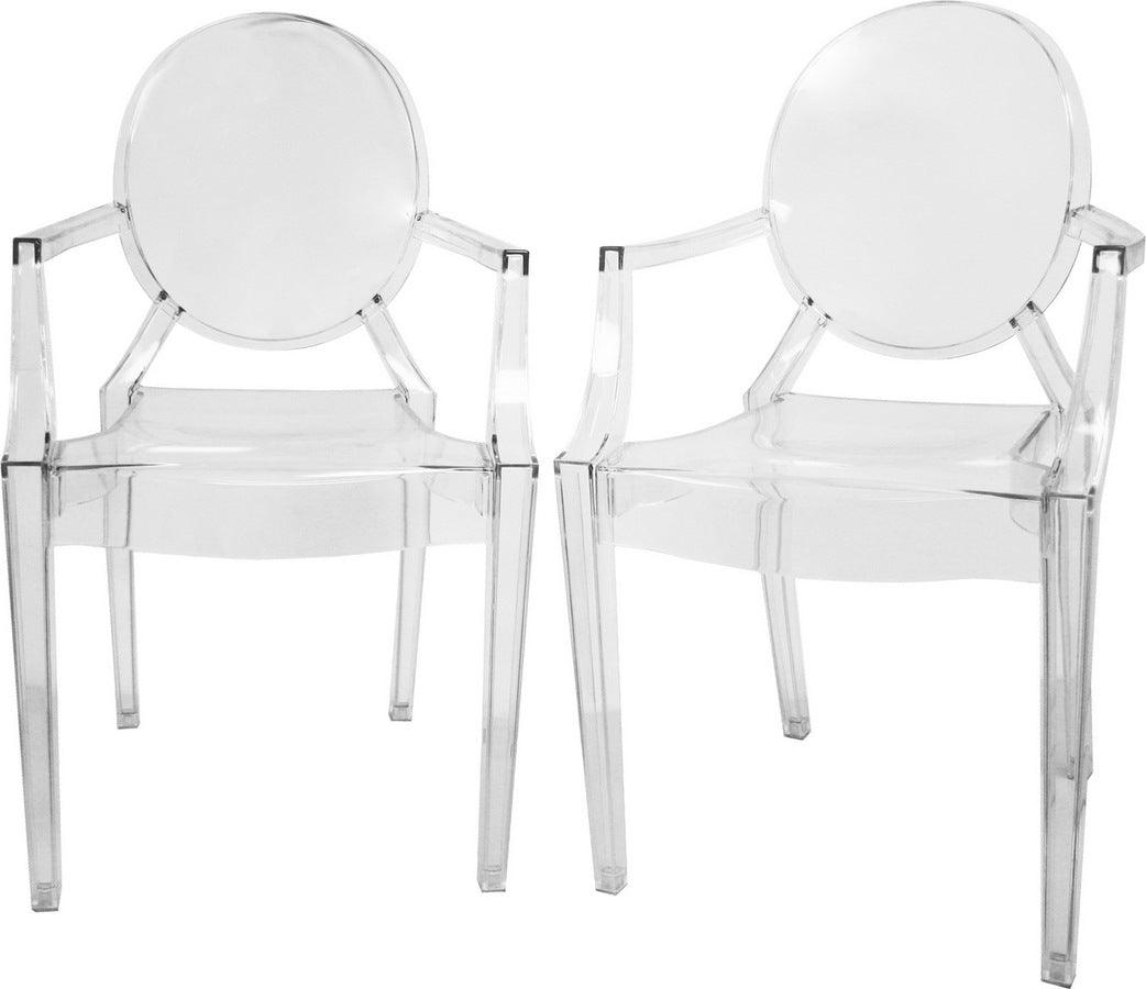 Shop Baxton Studio Dymas Modern Acrylic Armed Ghost Chair Set of