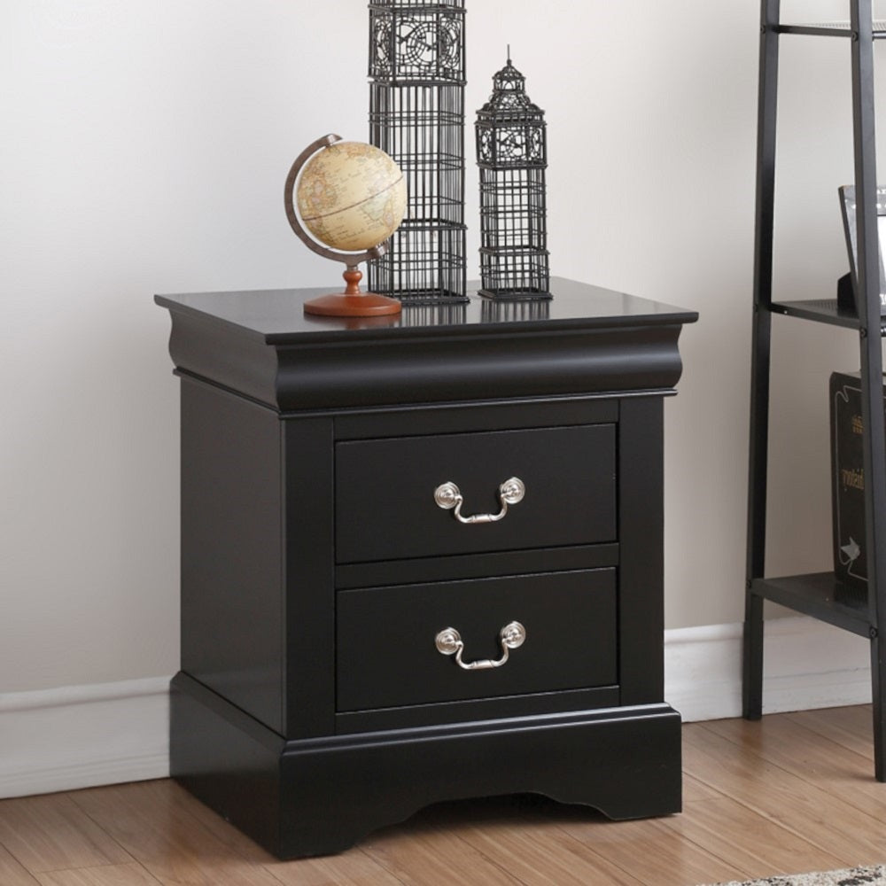 Acme Louis Philippe Antique Gray Nightstand