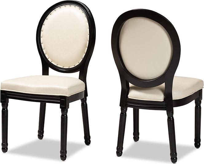 Gold Tufted King Louis Chairs (Set of 2)