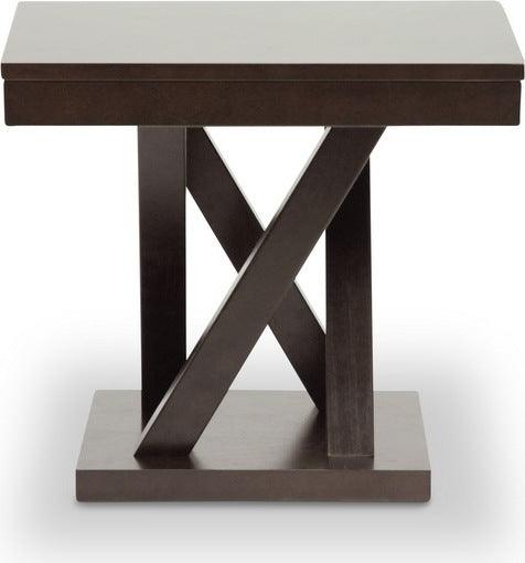 Shop Baxton Studio Everdon Dark Brown Modern End Table Side