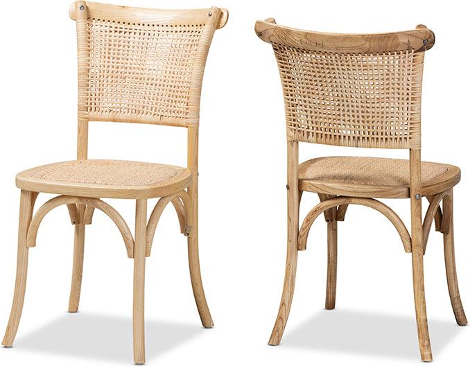 Cane discount chair set