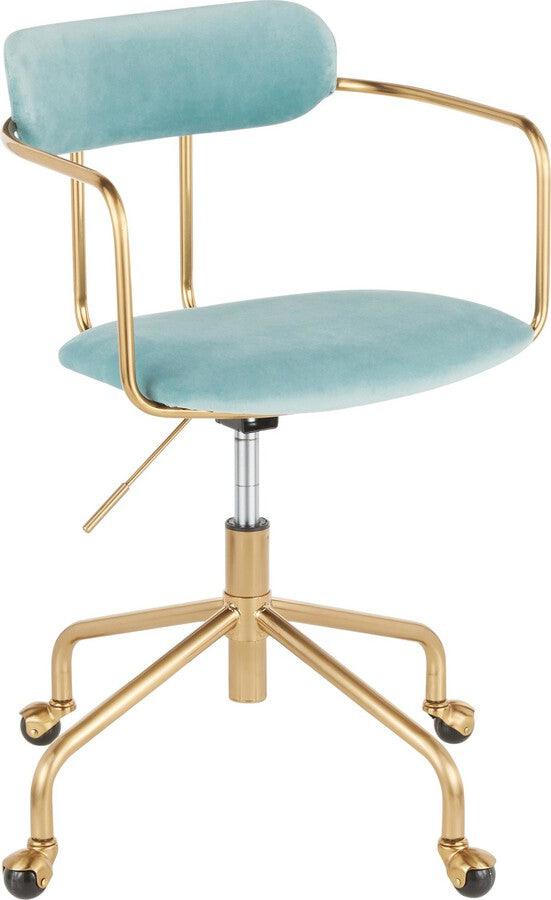 Light blue deals task chair