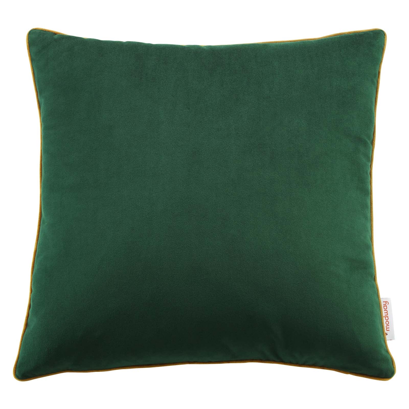 Shop Accentuate 18 Performance Velvet Throw Pillow Cognac Green, Pillows  & Throws