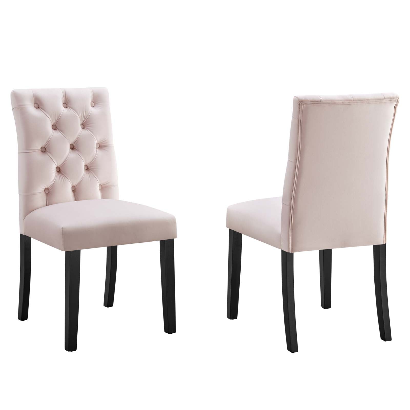 Baby pink 2024 dining chairs