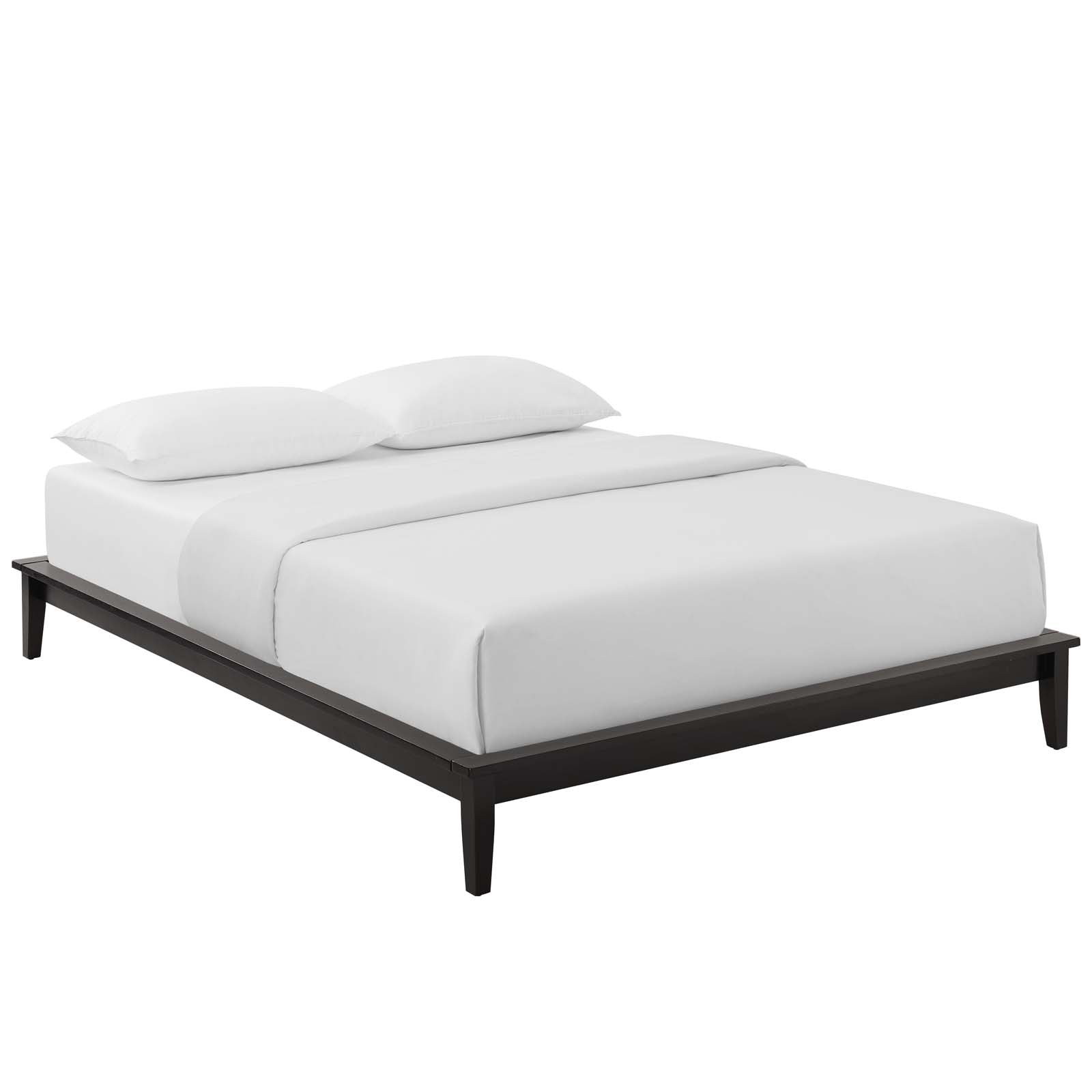 Lodge Platform Queen Bed Frame Cappuccino | 800 lbs Weight Capacity