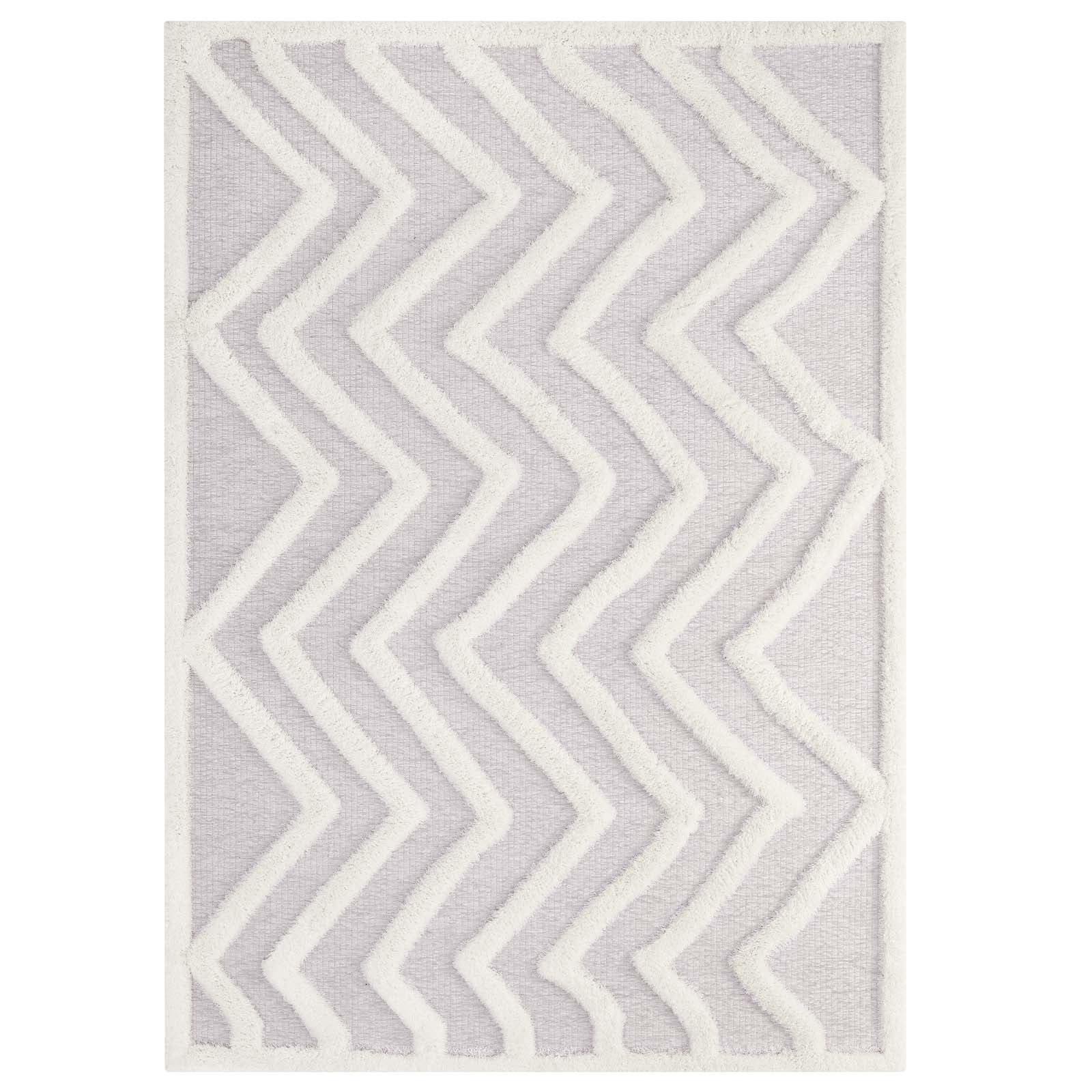 Zig Zag Hemp Chenille Rug