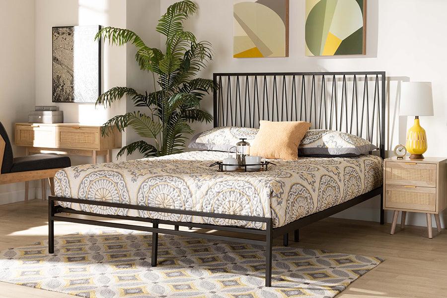 Shop Jeanette Full Size Platform Bed Black Beds CasaOne