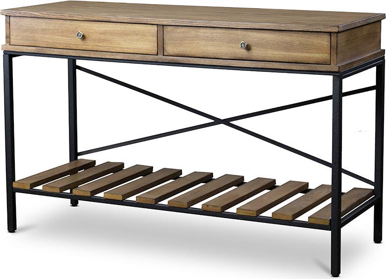 Shop Baxton Studio Newcastle Wood and Metal Console Table Criss