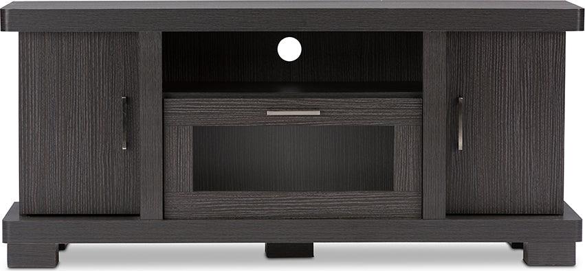 Shop Viveka 47 Inch Greyish Dark Brown Wood TV Cabinet with 2