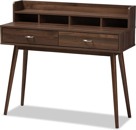 Shop Baxton Studio Disa Mid Century Modern Walnut Brown Finished 2