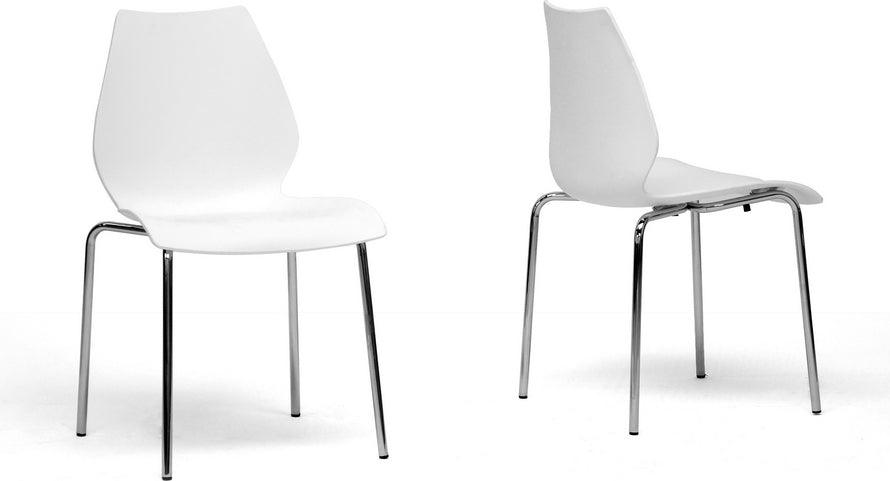 Black plastic cheap modern dining chairs