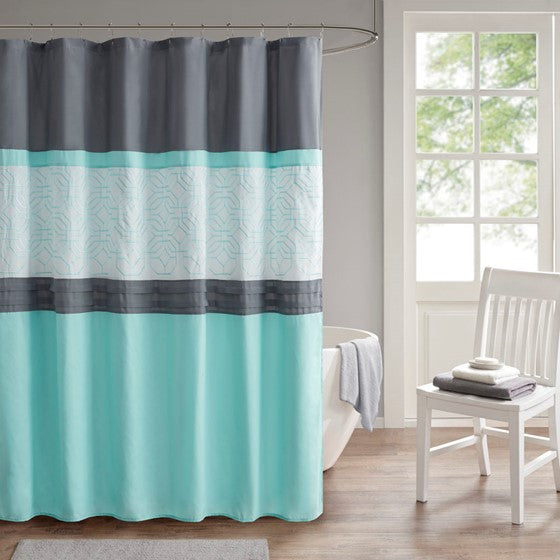 Aqua shower store curtain