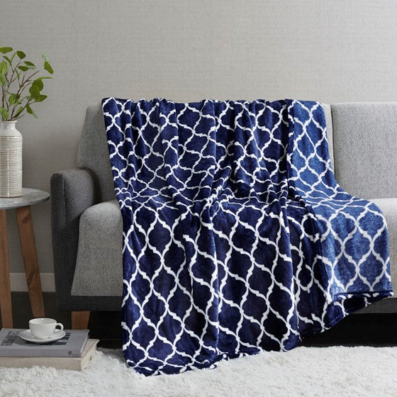 Navy throws and discount blankets