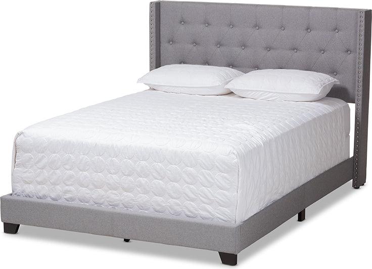 Shop Brady Queen Bed Light Gray Beds CasaOne