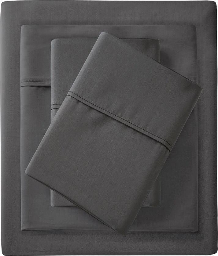 Olliix.com Sheets & Sheet Sets - 1500 Thread Count King Sheet Set Charcoal