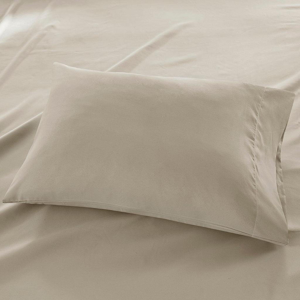 Olliix.com Sheets & Sheet Sets - 3M Microcell Cal King Sheet Set Khaki