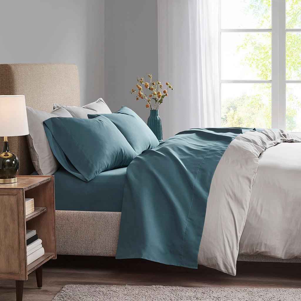 Olliix.com Sheets & Sheet Sets - 3M Microcell Cal King Sheet Set Teal