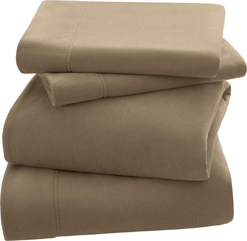 Olliix.com Sheets & Sheet Sets - 3M Scotchgard Micro Fleece Sheet Set Full Ivory