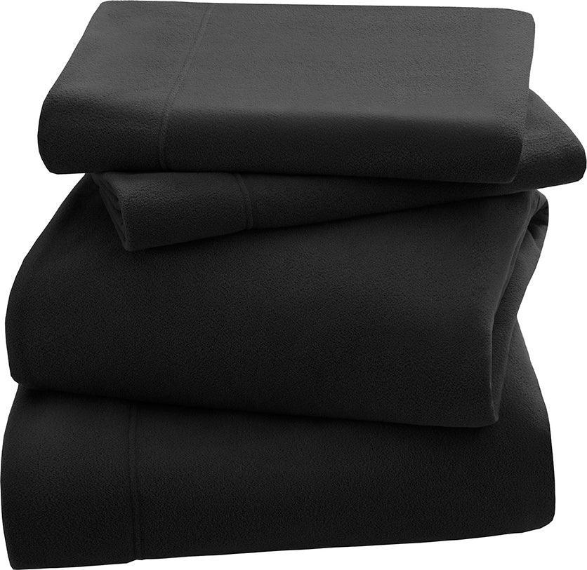 Olliix.com Sheets & Sheet Sets - 3M Scotchgard Micro Fleece Sheet Set Full Navy