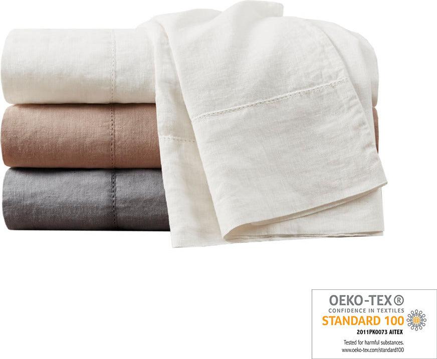 Olliix.com Sheets & Sheet Sets - 4PC Sheet Set Warm Taupe MP20-7882