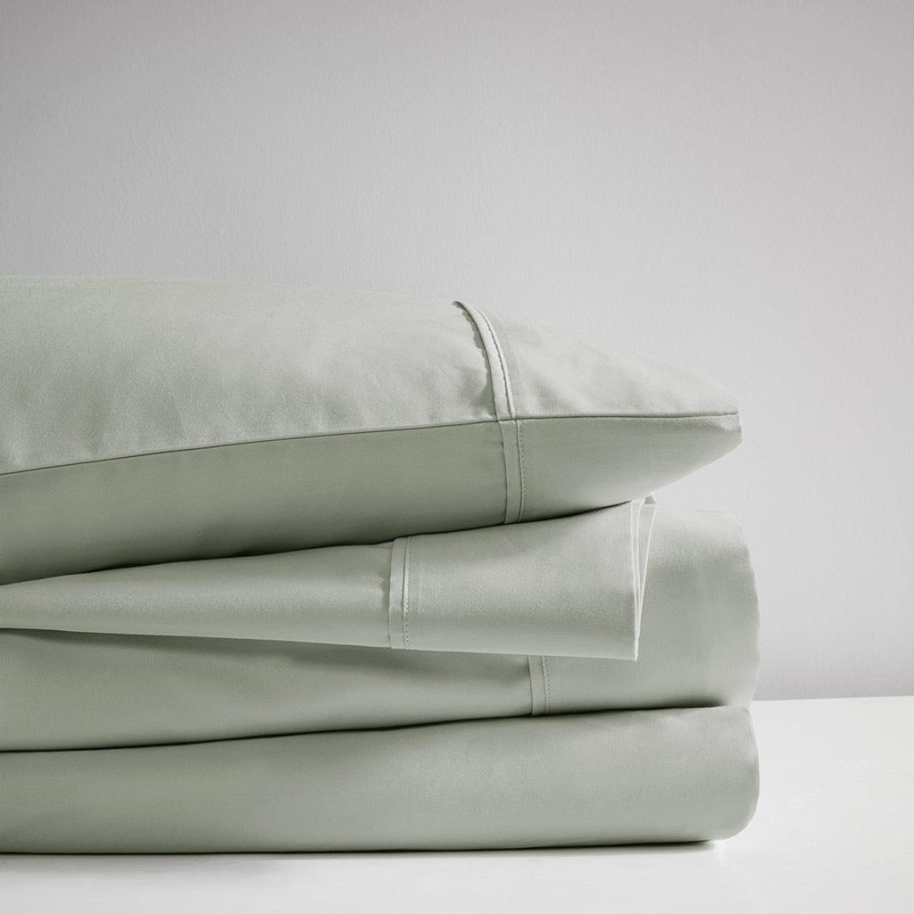 Olliix.com Sheets & Sheet Sets - 525 Thread Count King Sheet Set Sage