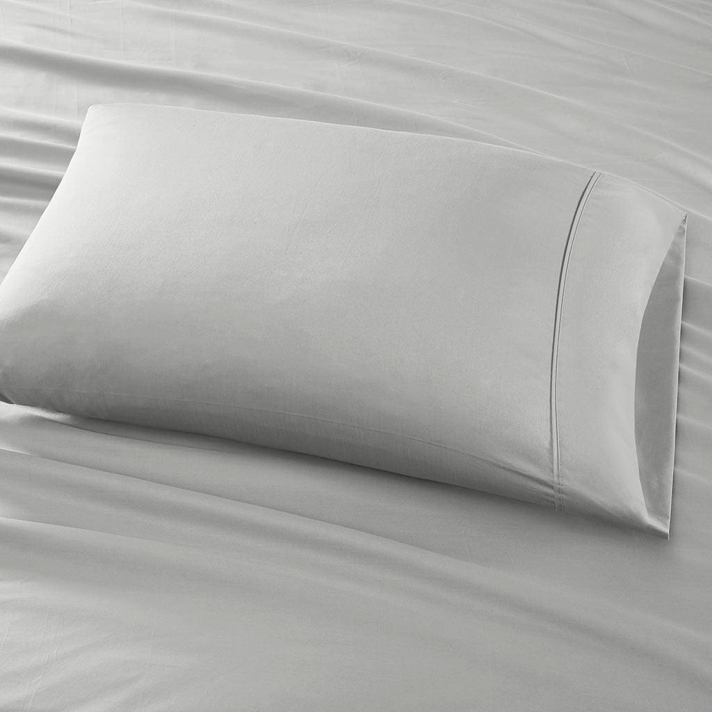 Olliix.com Sheets & Sheet Sets - 600 Thread Count Cal King Sheet Set Light Gray