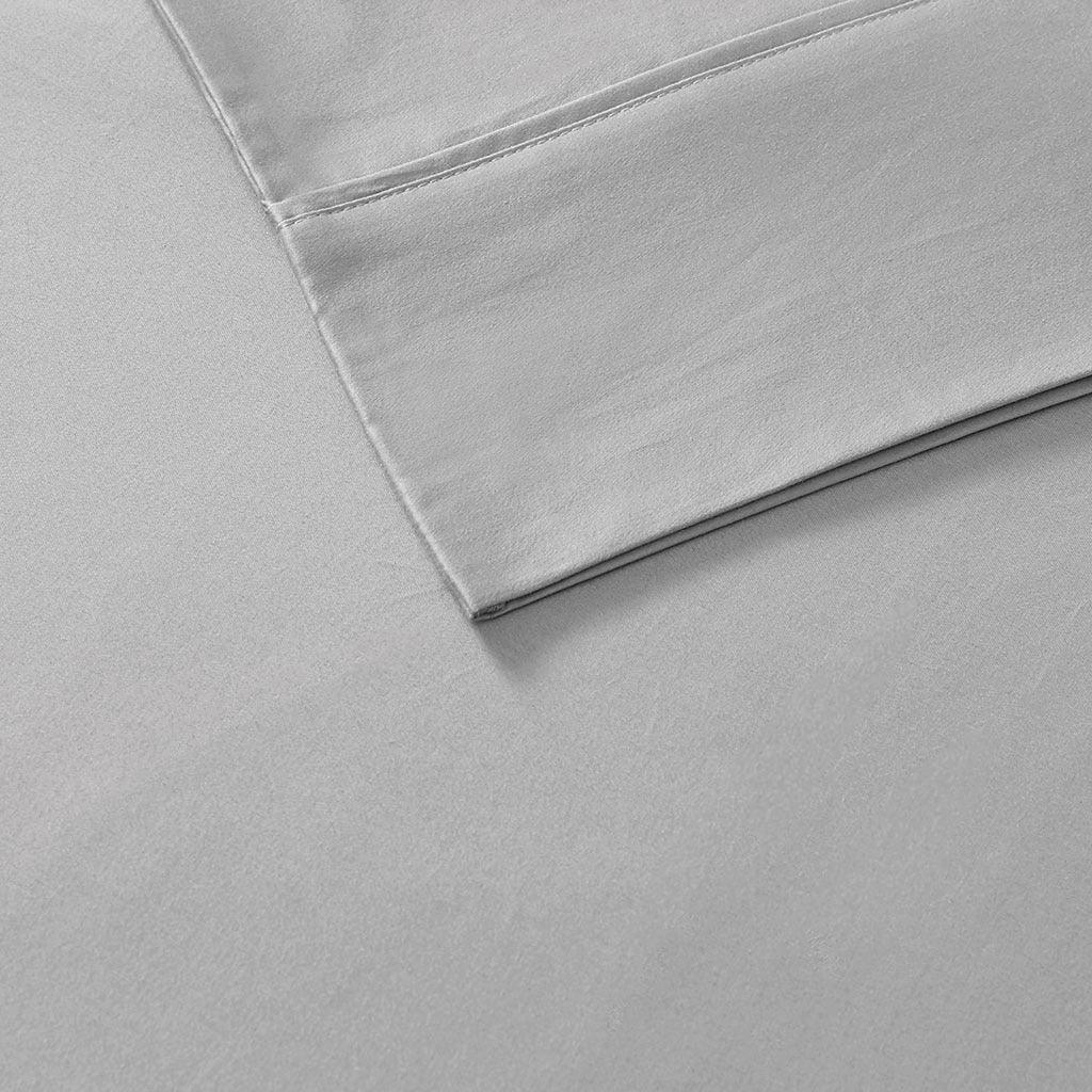 Olliix.com Sheets & Sheet Sets - 600 Thread Count Cal King Sheet Set Light Gray