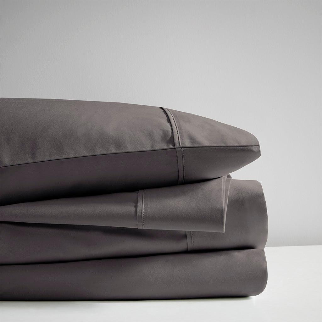 Olliix.com Sheets & Sheet Sets - 600 Thread Count California King Sheet Set Charcoal