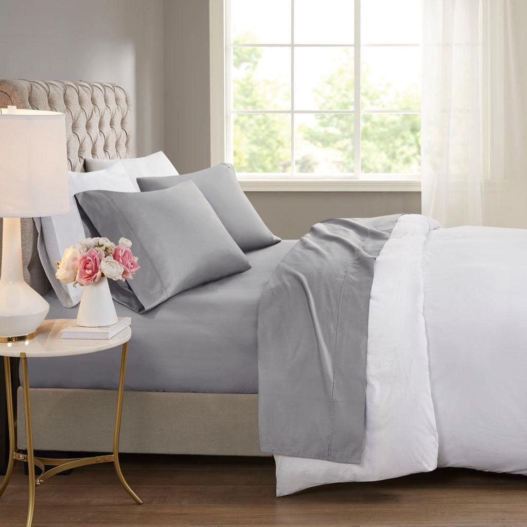 Olliix.com Sheets & Sheet Sets - 600 Thread Count California King Sheet Set Gray