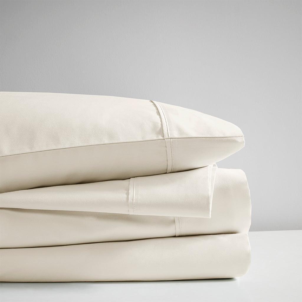 Olliix.com Sheets & Sheet Sets - 600 Thread Count California King Sheet Set Ivory