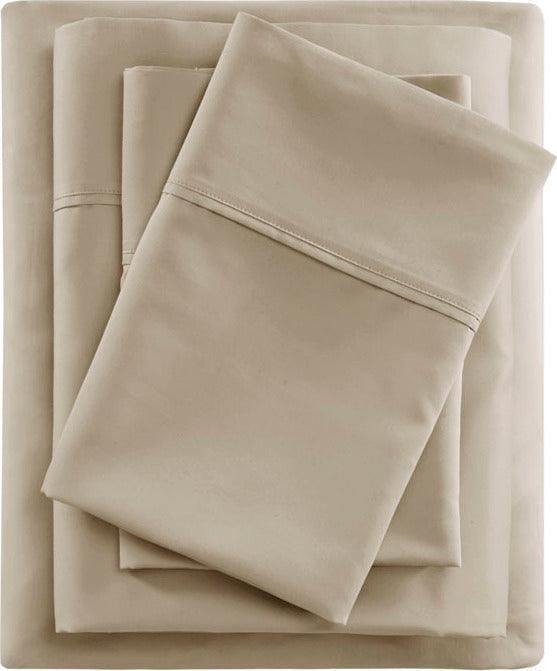 Olliix.com Sheets & Sheet Sets - 600 Thread Count California King Sheet Set Khaki