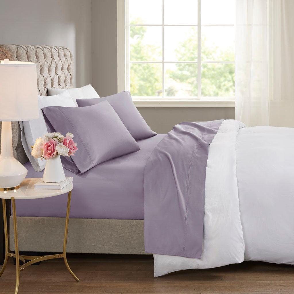 Olliix.com Sheets & Sheet Sets - 600 Thread Count California King Sheet Set Purple