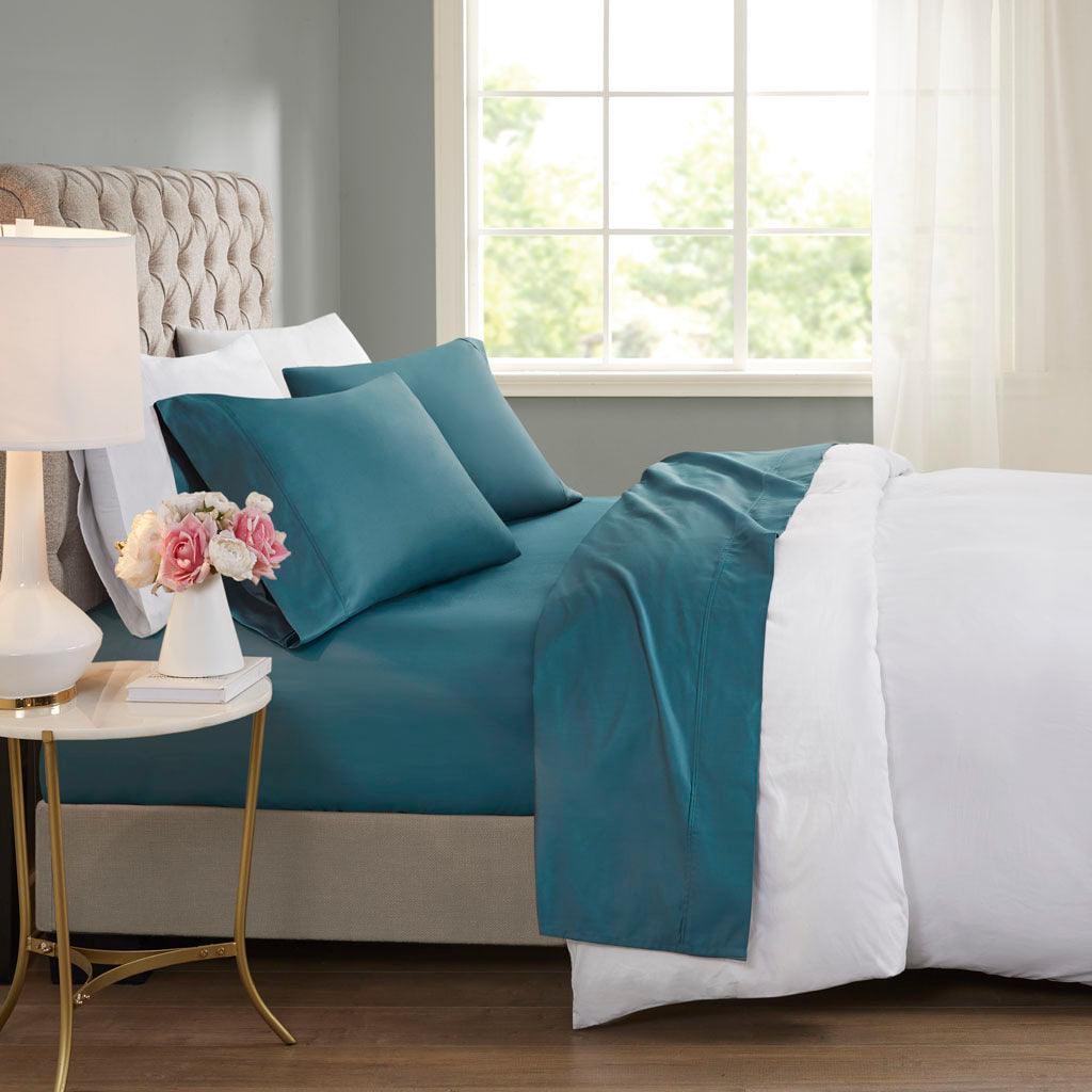 Olliix.com Sheets & Sheet Sets - 600 Thread Count California King Sheet Set Teal