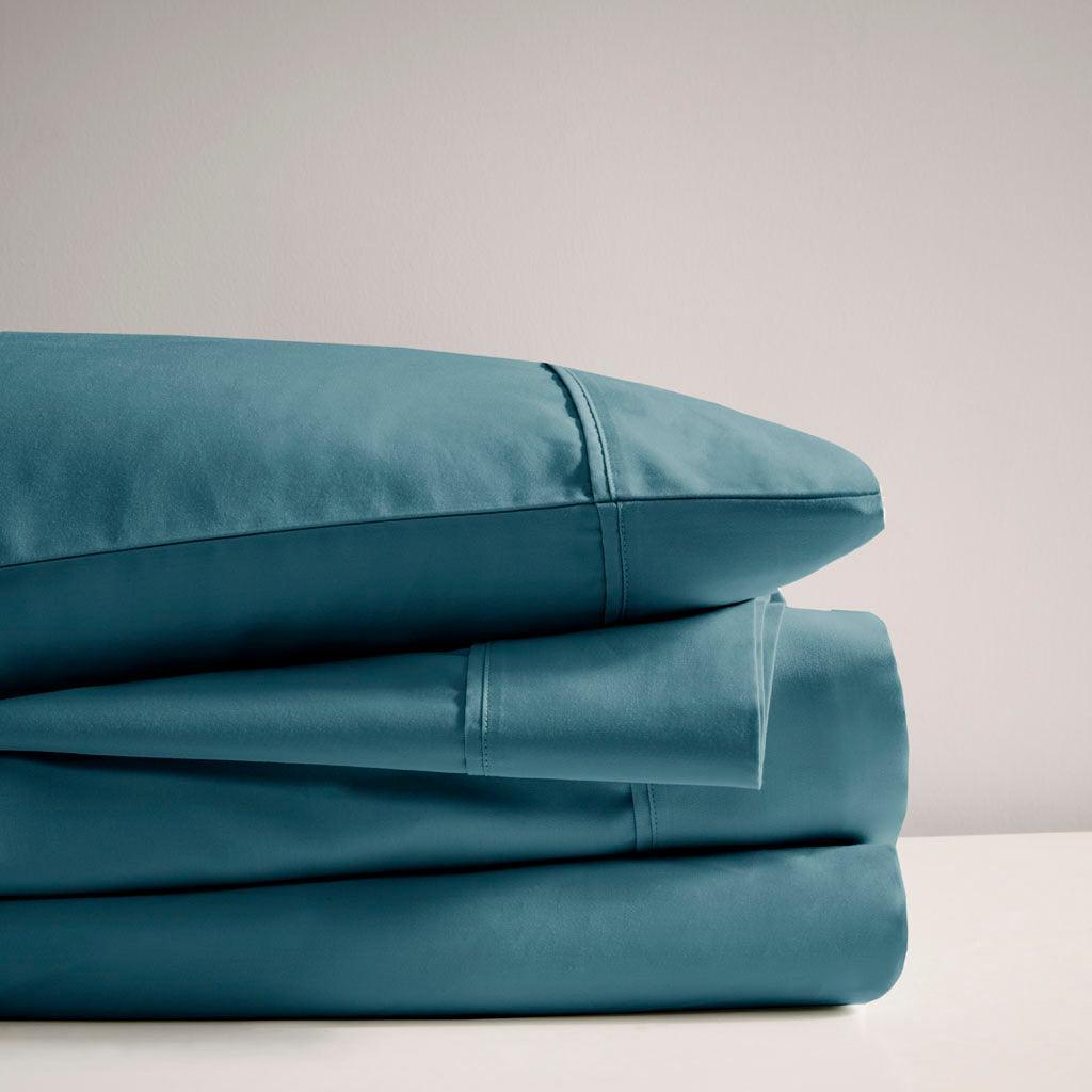 Olliix.com Sheets & Sheet Sets - 600 Thread Count California King Sheet Set Teal