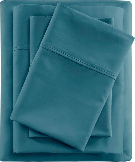 Olliix.com Sheets & Sheet Sets - 600 Thread Count California King Sheet Set Teal