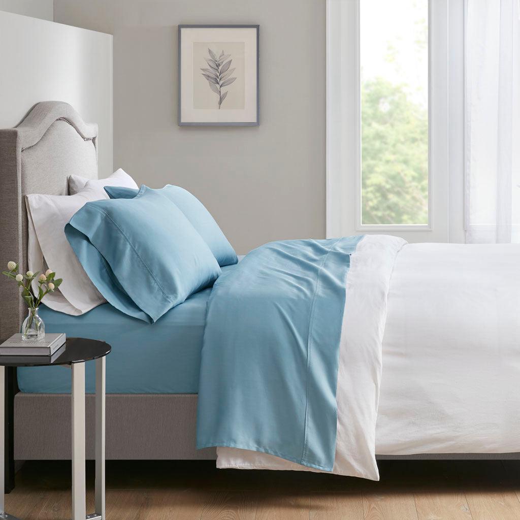 Olliix.com Sheets & Sheet Sets - 700 Thread Count California King Sheet Set Blue