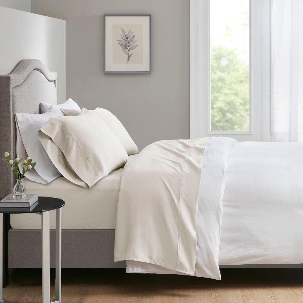 Olliix.com Sheets & Sheet Sets - 700 Thread Count California King Sheet Set Ivory