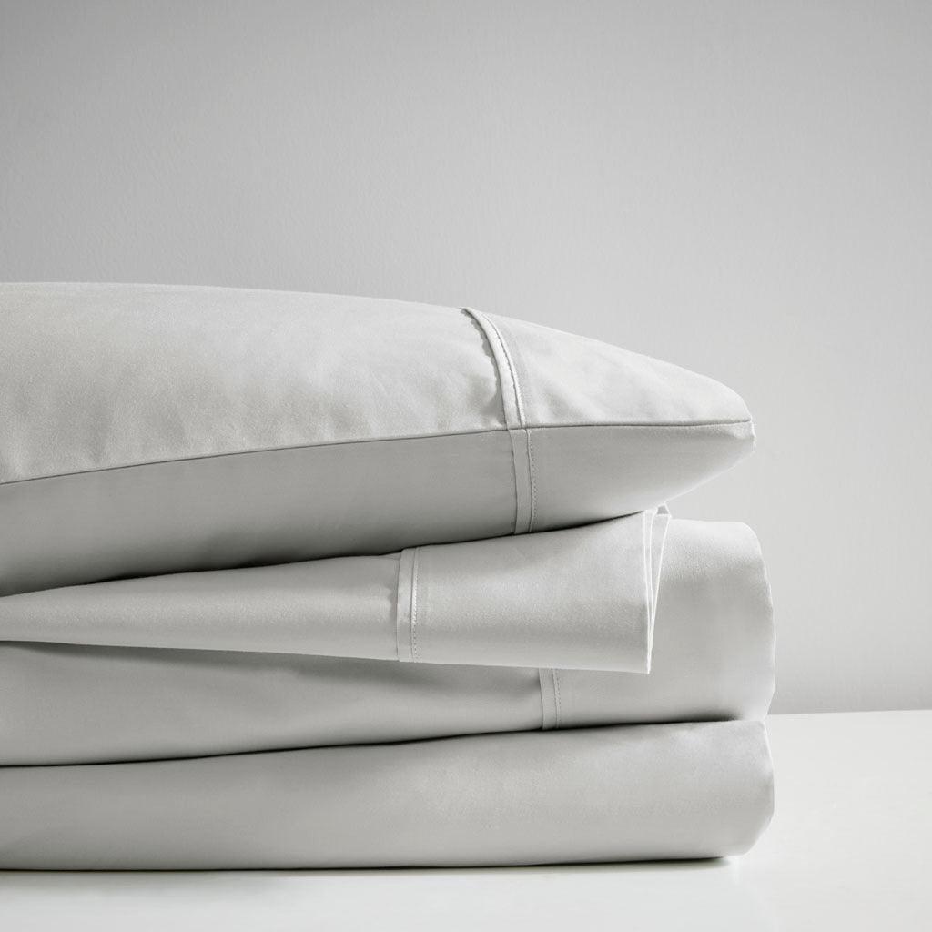 Olliix.com Sheets & Sheet Sets - 700 Thread Count California King Sheet Set Light Gray