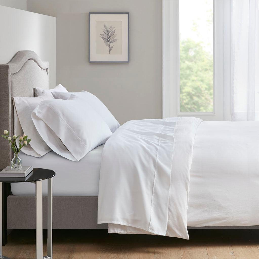 Olliix.com Sheets & Sheet Sets - 700 Thread Count Sheet Set White Full