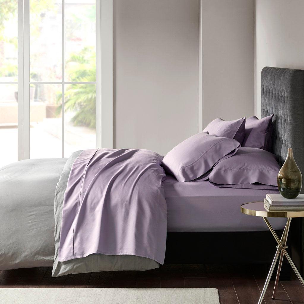 Olliix.com Sheets & Sheet Sets - 800 Thread Count Cal King Sheet Set Purple